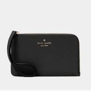 Kate Spade Black Small Card Holder Wristlet. NEW!